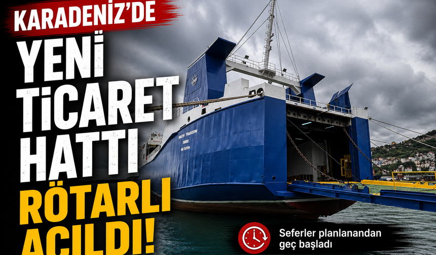 Karadeniz’de yeni ticaret hattı rötarlı açıldı