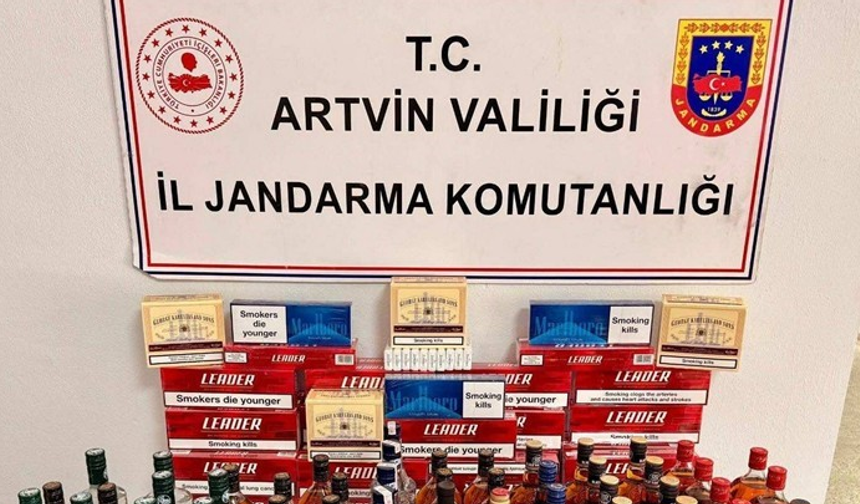 Artvin’de jandarmadan kaçakçılık operasyonu