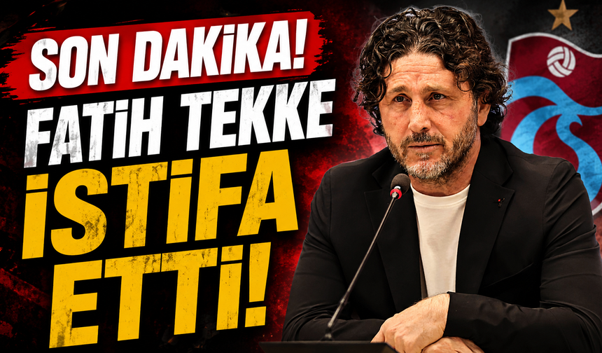 Trabzonspor Teknik Direktörü istifa etti