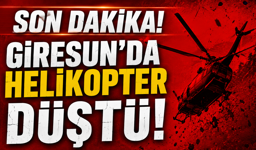 Giresun’da helikopter düştüğü iddiası