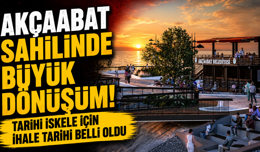Akçaabat sahilinde büyük dönüşüm! Tarihi iskele için ihale tarihi belli oldu