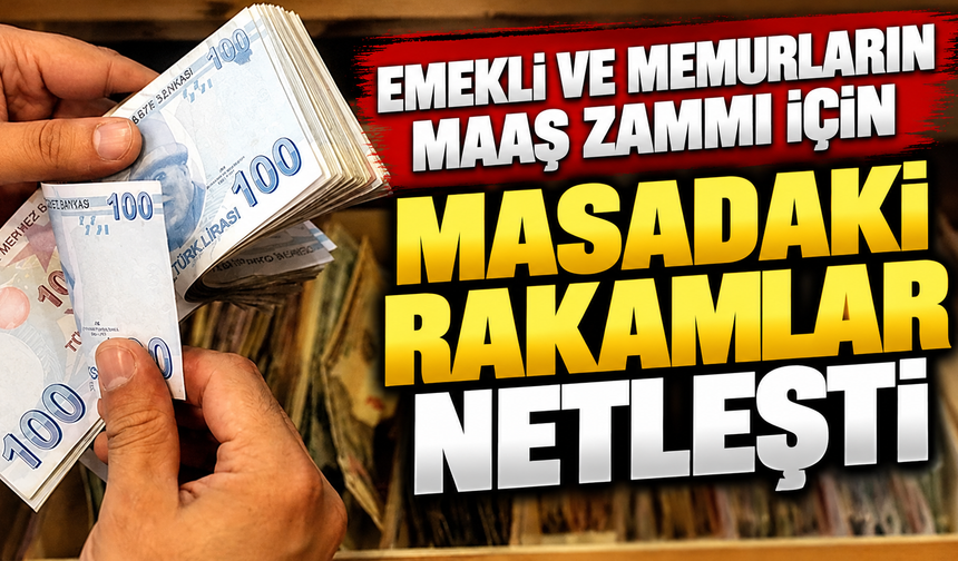 Emekli ve memurların maaş zammı için masadaki rakamlar netleşti