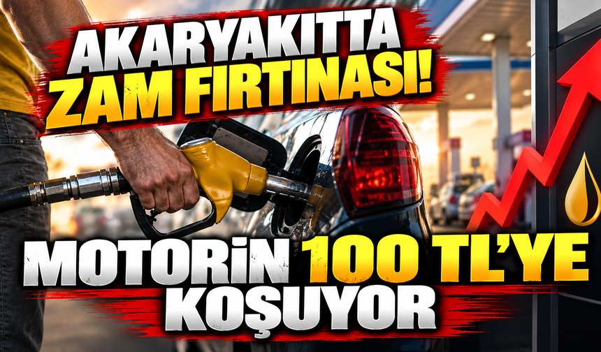 Akaryakıtta zam fırtınası! Motorin 100 TL’ye koşuyor