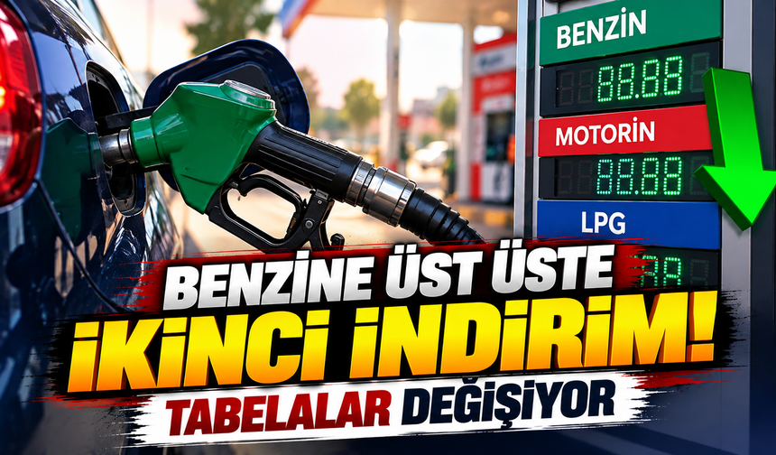 Benzine üst üste ikinci indirim: Tabelalar değişiyor