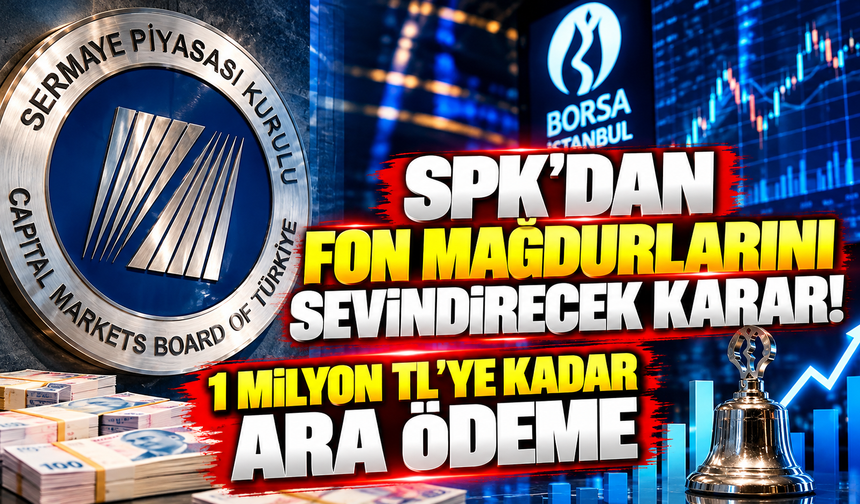 SPK'dan fon mağdurlarını sevindirecek karar: 1 milyon TL'ye kadar ara ödeme