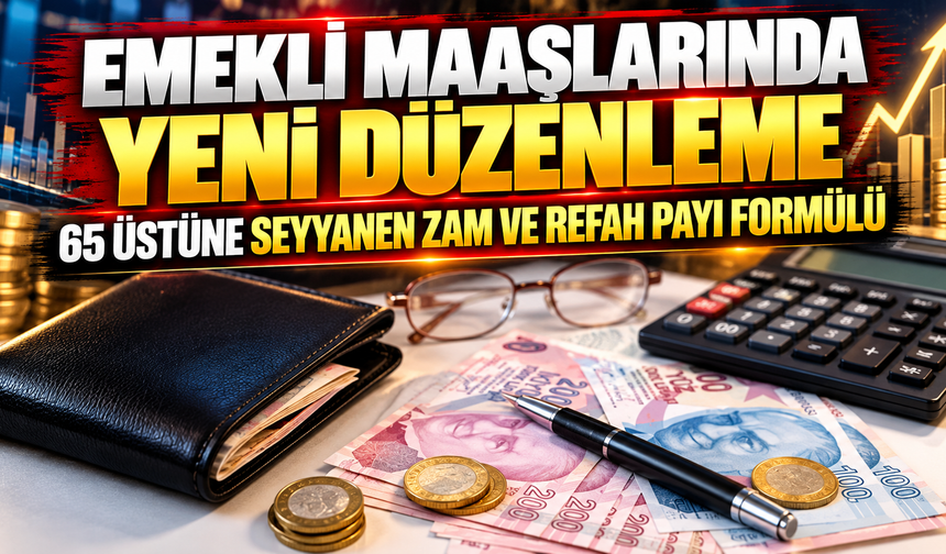Emekli maaşlarında yeni düzenleme nasıl olacak? 65 üstüne seyyanen zam ve refah payı formülü