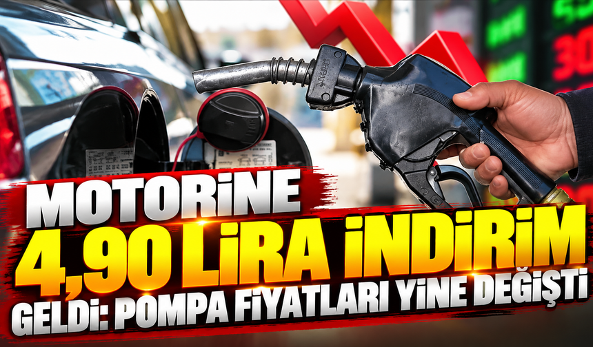 Motorine 4,90 lira indirim geldi: Pompa fiyatları yine değişti