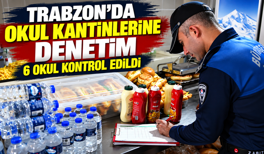 Trabzon’da okul kantinlerine denetim: 6 okul kontrol edildi
