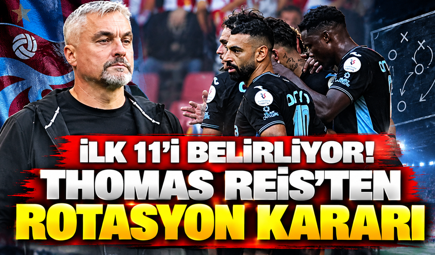 İlk 11'i belirliyor! Thomas Reis'ten rotasyon kararı