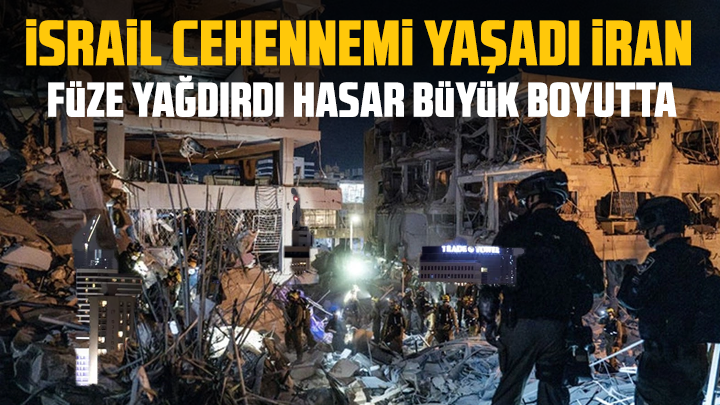 İsrail cehennemi yaşadı İran füze yağdırdı hasar akıl almaz boyutta