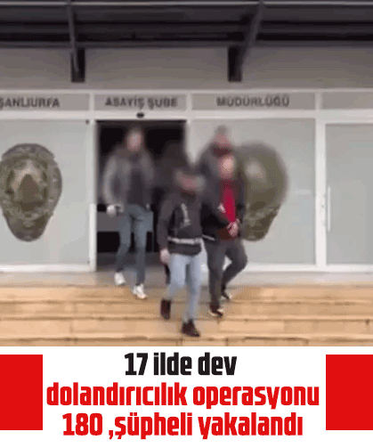 17 ilde dev dolandırıcılık operasyonu: 180 şüpheli yakalandı