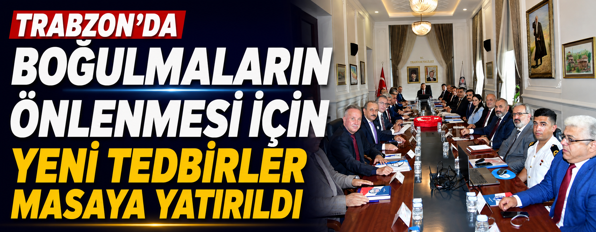 Trabzon'da boğulmaların önlenmesi için yeni tedbirler masaya yatırıldı