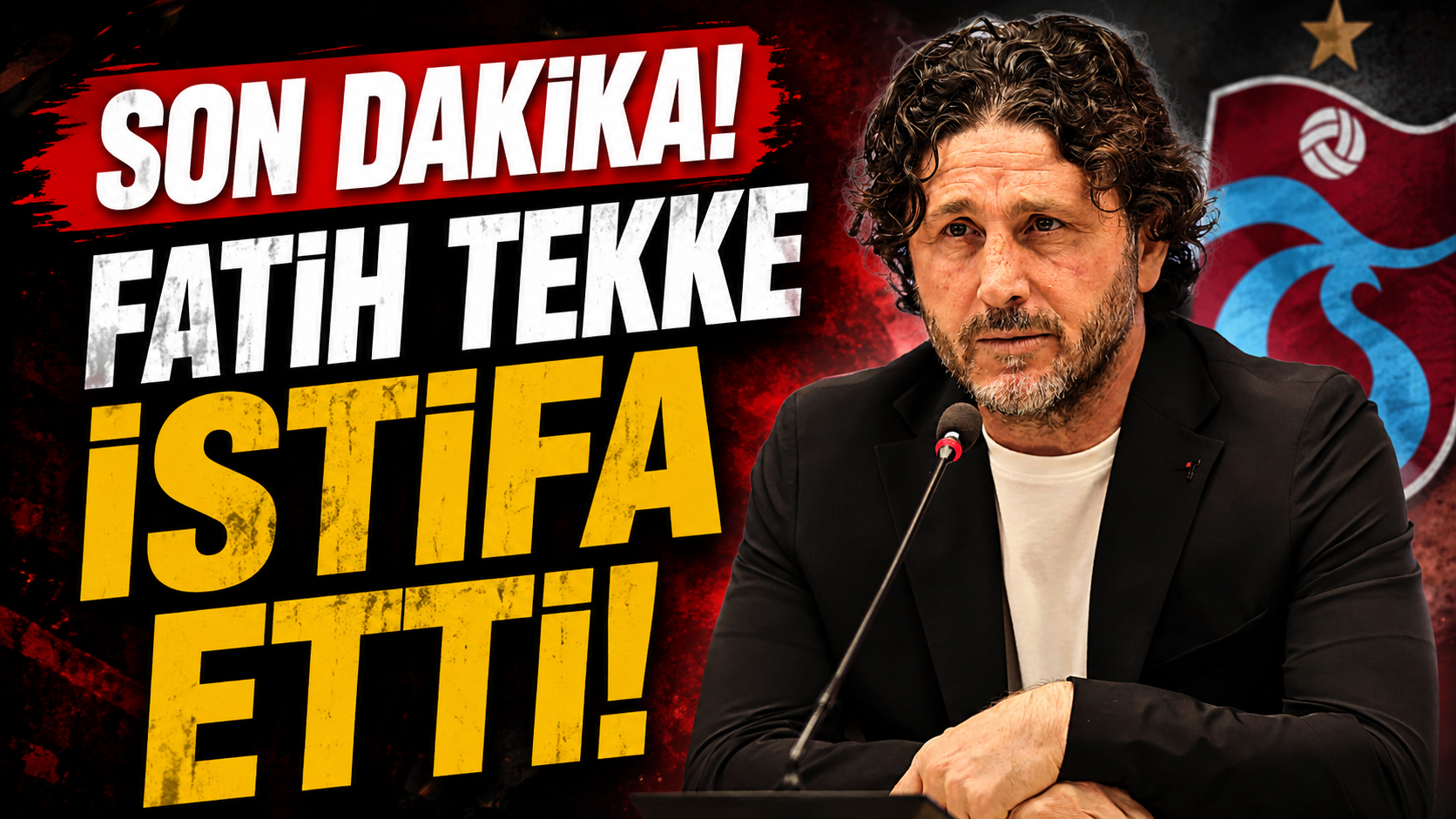 Trabzonspor Teknik Direktörü istifa etti