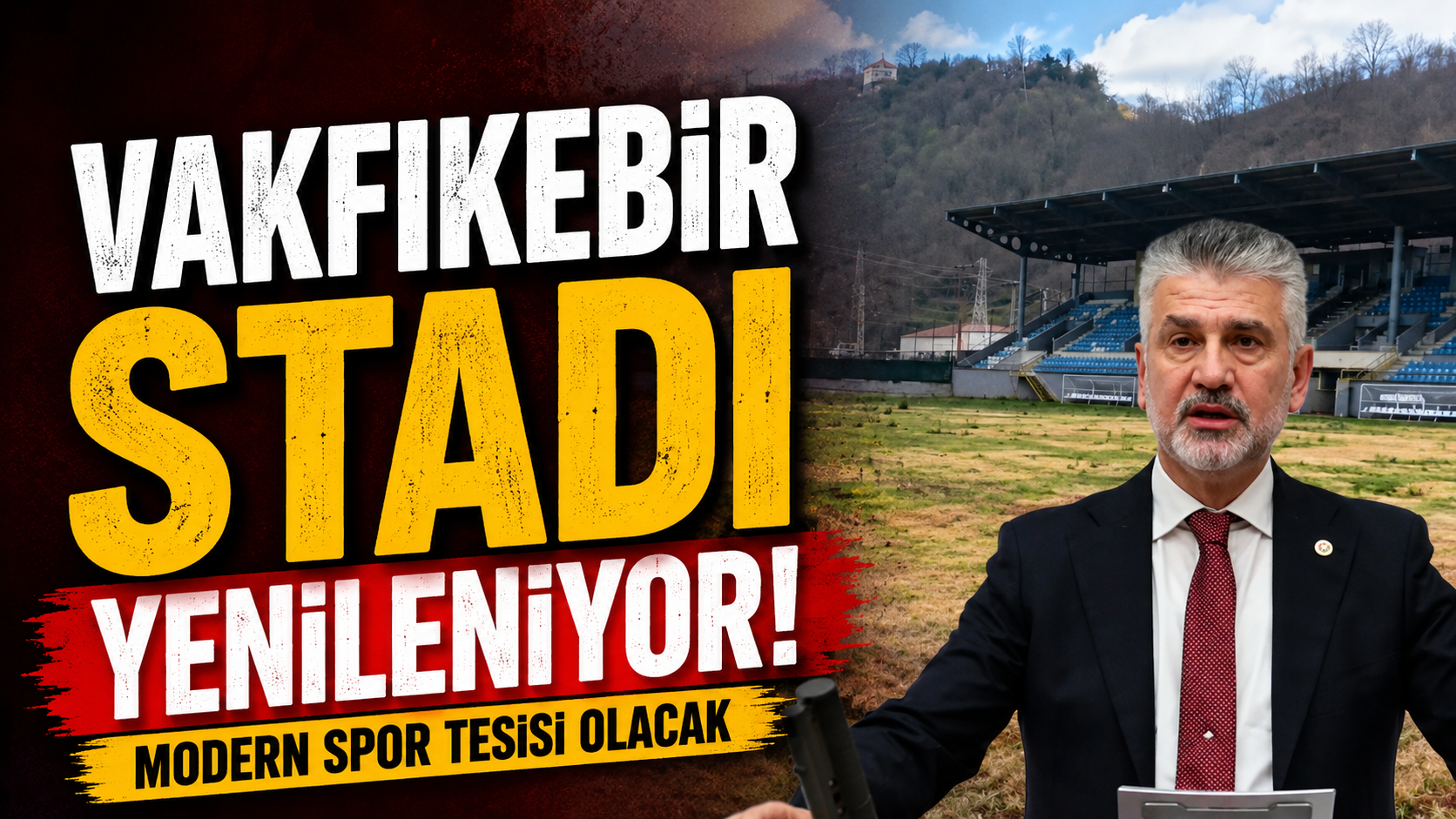 Vakfıkebir Stadı yenileniyor! Modern spor tesisi olacak