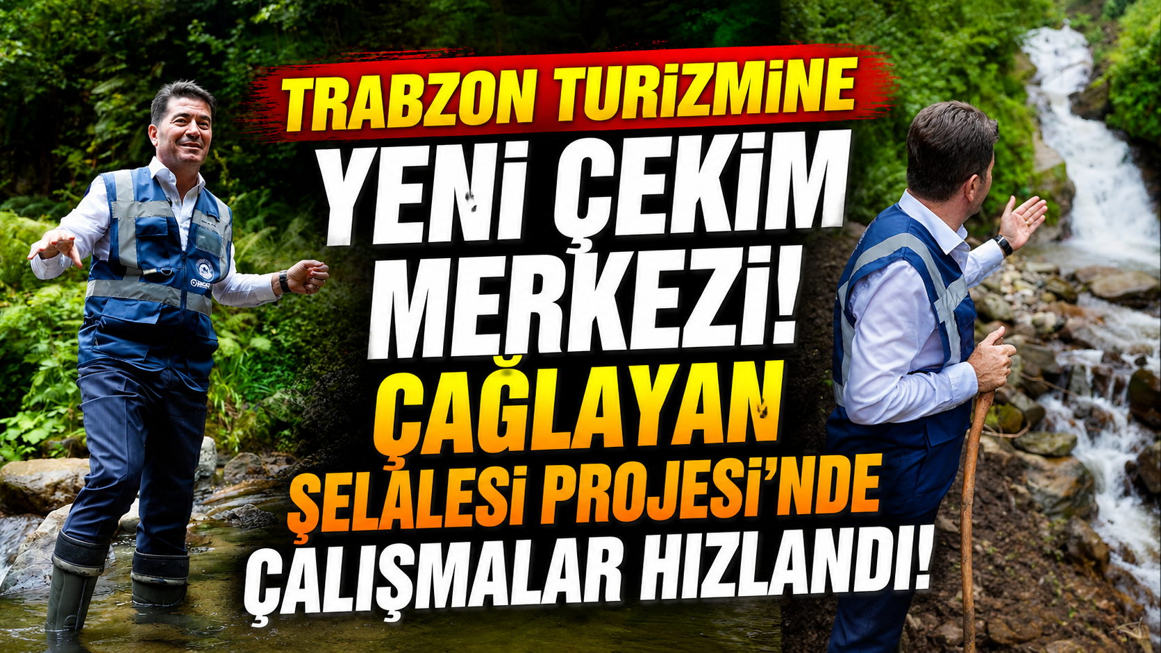 Trabzon turizmine yeni çekim merkezi! Çağlayan Şelalesi Projesi’nde çalışmalar hızlandı