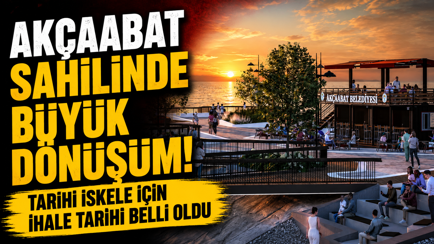 Akçaabat sahilinde büyük dönüşüm! Tarihi iskele için ihale tarihi belli oldu
