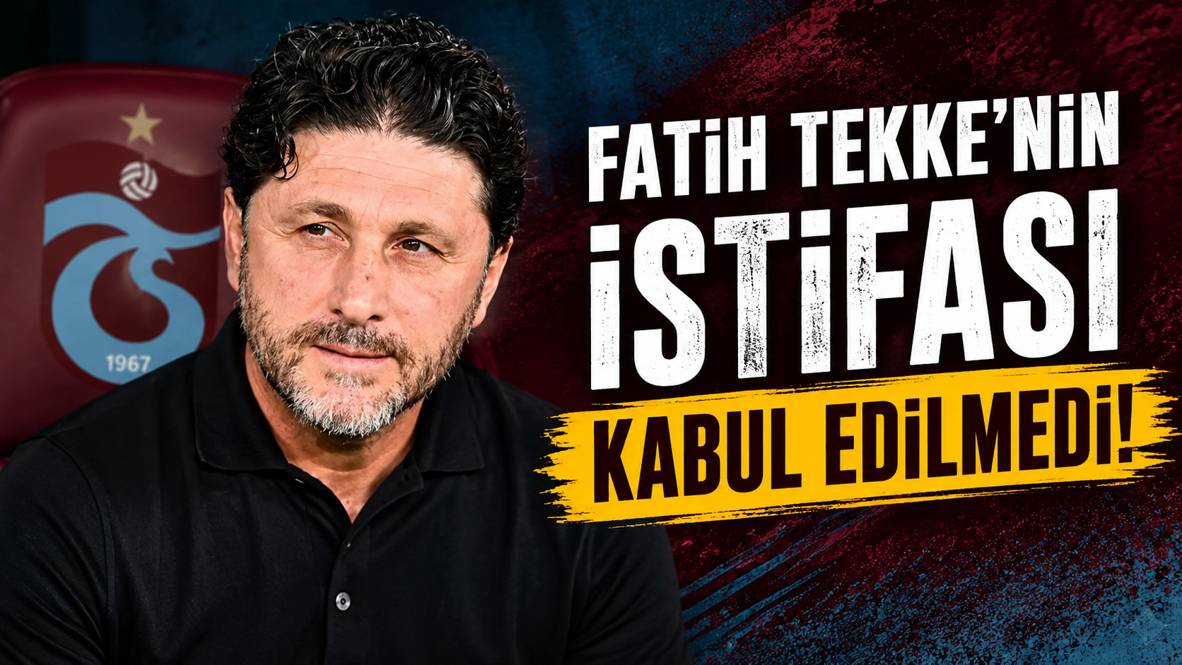 Trabzonspor'da Fatih Tekke'nin istifası kabul edilmedi