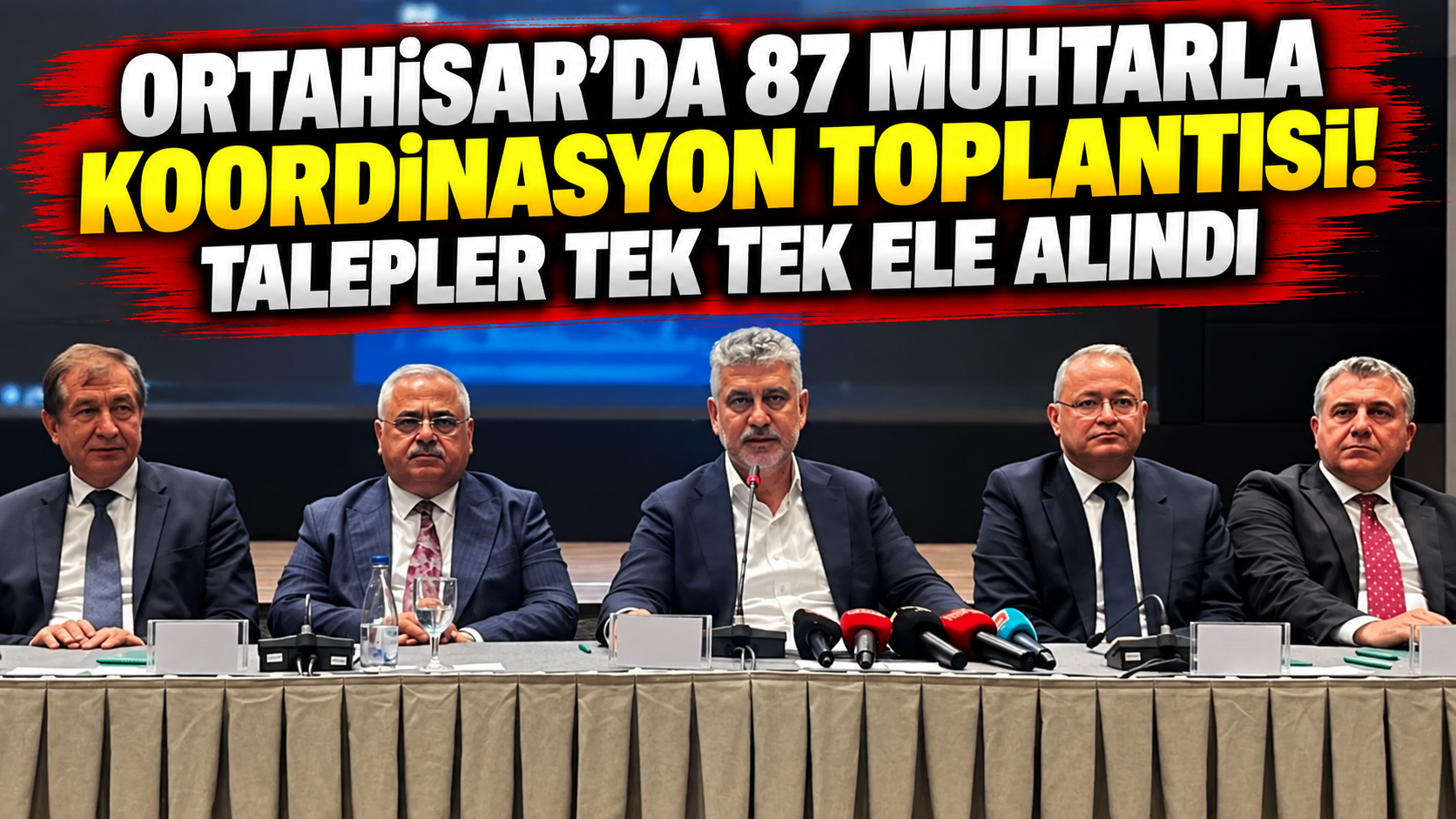 Ortahisar’da 87 muhtarla koordinasyon toplantısı! Talepler tek tek ele alındı