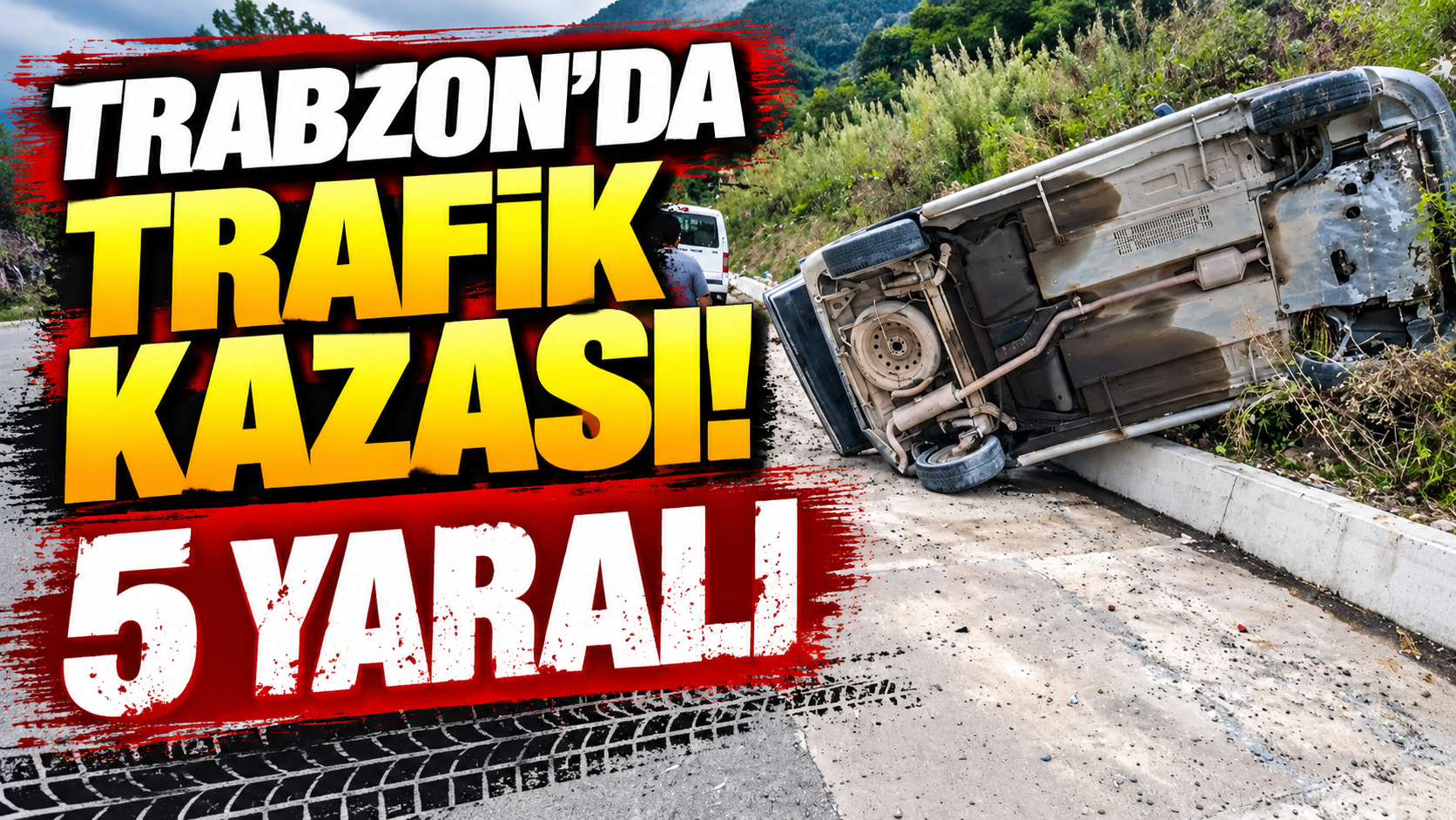 Trabzon'da trafik kazası: 5 yaralı