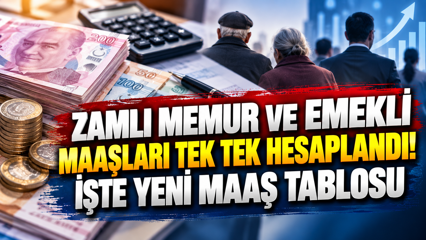 Zamlı memur ve emekli maaşları tek tek hesaplandı! İşte yeni maaş tablosu