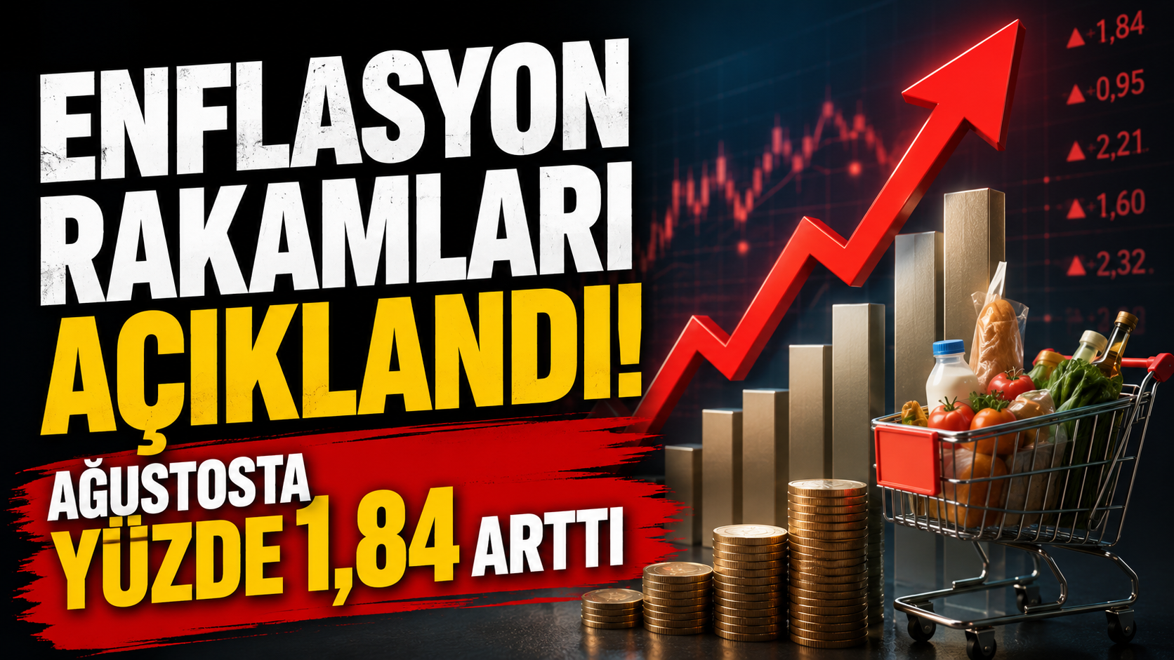 Enflasyon rakamları açıklandı! Ağustosta yüzde 1,84 arttı