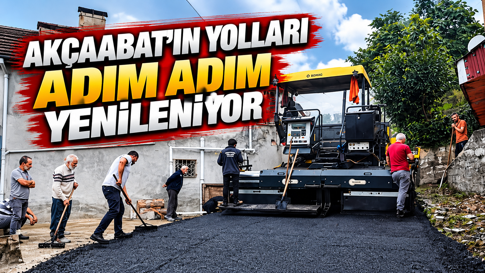 “Akçaabat’ın yolları adım adım yenileniyor” Başkan Ekim: “Akçaabat’ımız için, hizmet için gayretle çalışıyoruz”