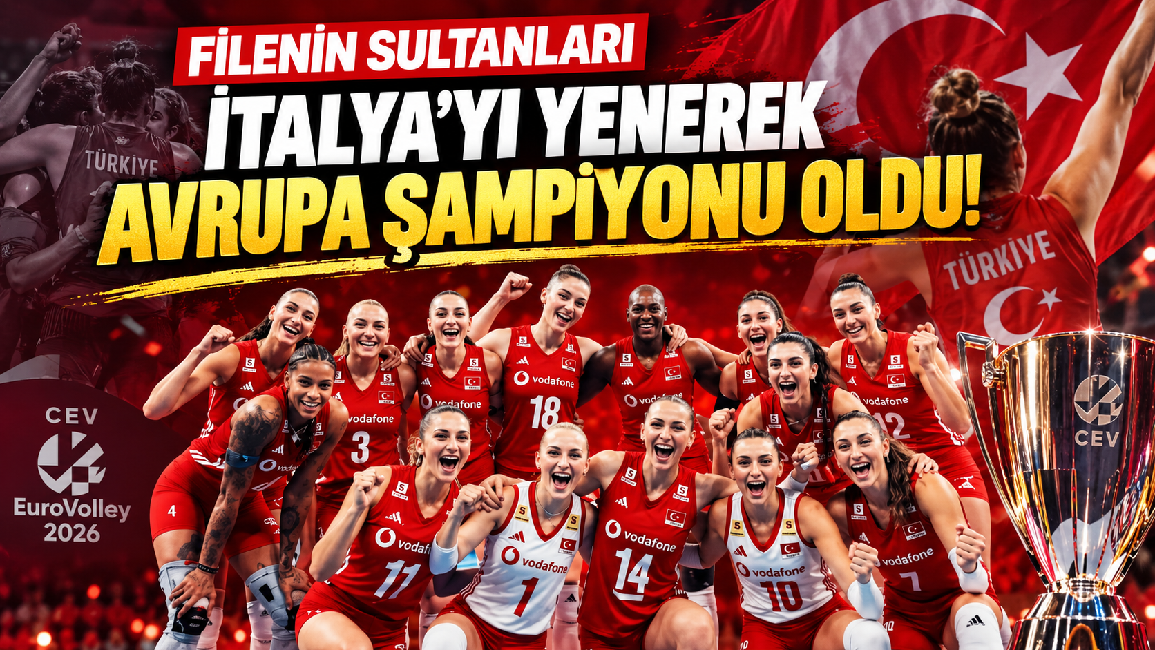Filenin Sultanları İtalya'yı yenerek Avrupa şampiyonu oldu!