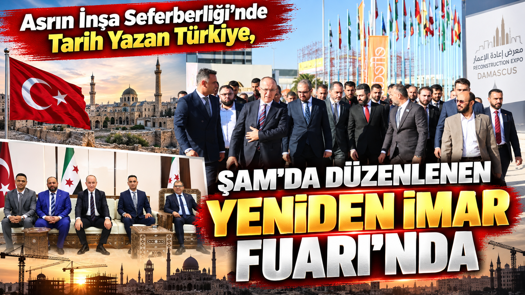 Asrın İnşa Seferberliği'nde Tarih Yazan Türkiye, Şam'da Düzenlenen Yeniden İmar Fuarı'nda