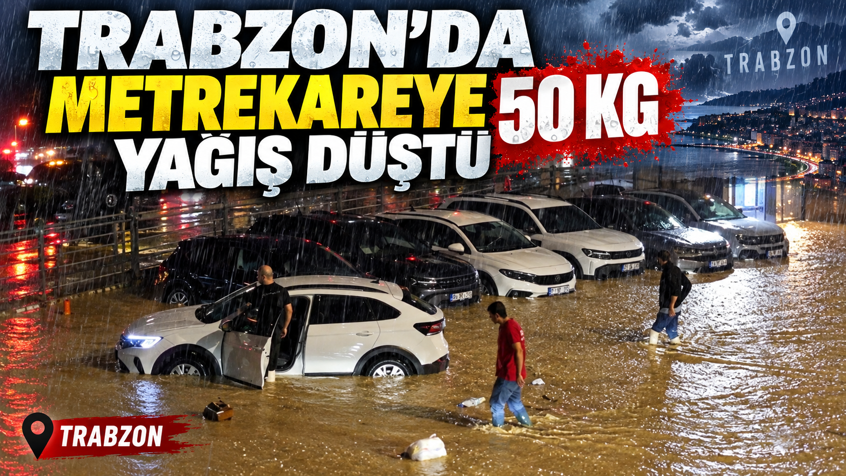 Trabzon'da metrekareye 50 kg yağış düştü