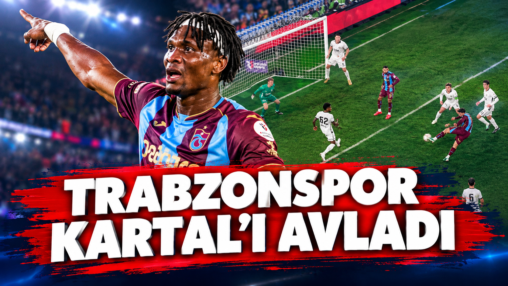 Trabzonspor derbide Beşiktaş'ı 2 golle geçti! Akyazı'da Salah 'Fırtına'sı